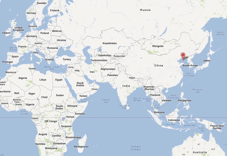 map of dalian world